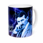 Nikola Tesla Mug - Vintage Blueprint Edition