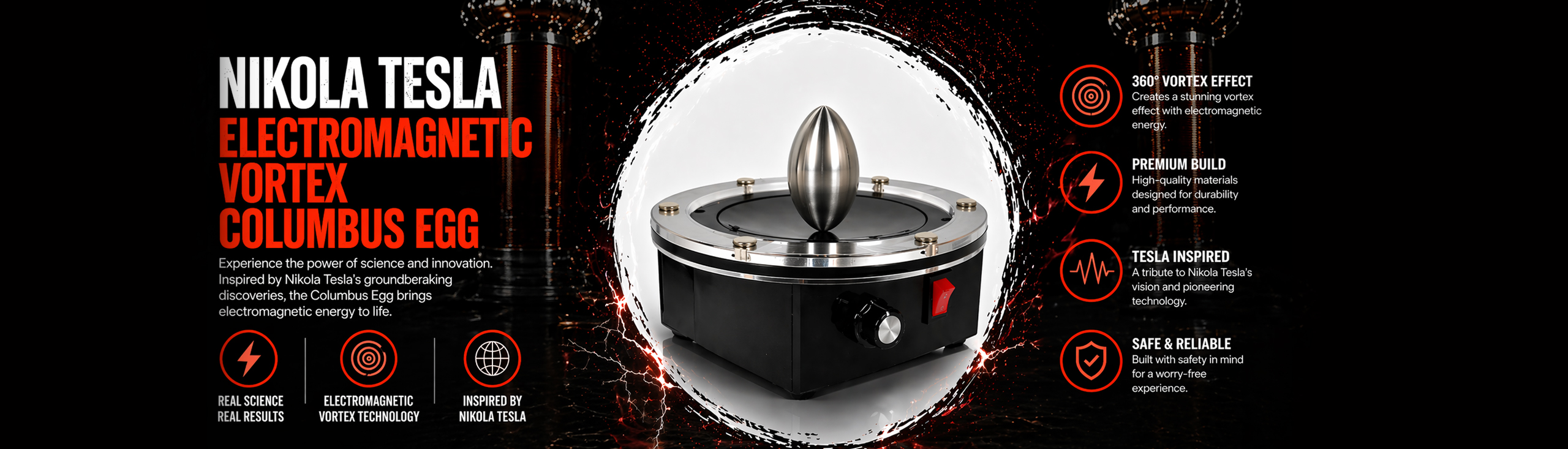 Nikola Tesla Electromagnetic Vortex Egg