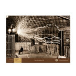 Tesla in His Colorado Springs Laboratory, 1899 - Museum Poster